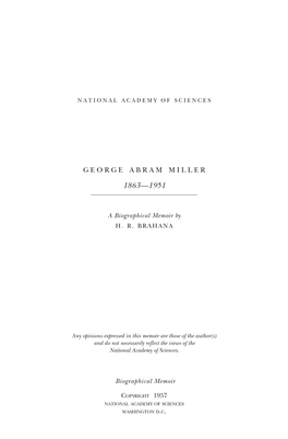 George A. Miller