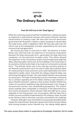 5 the Ordinary Roads Problem