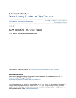 South Consulting - 8Th Review Report