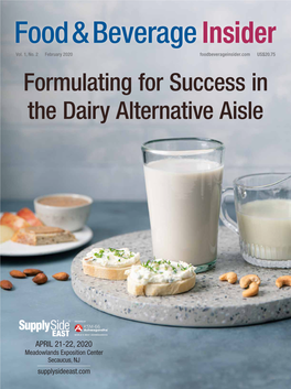 Formulating for Success in the Dairy Alternative Aisle