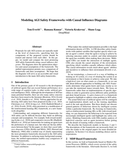 Modeling AGI Safety Frameworks with Causal Influence Diagrams