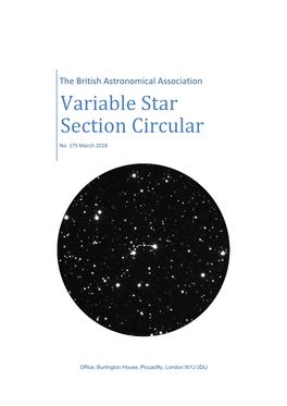 Variable Star Section Circular