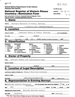 National Register of Historic Places Received FEB I 2