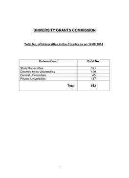 University Grants Commission