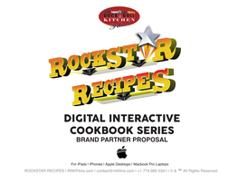 Digital Interactive Cookbook Series Brand Partner Proposal