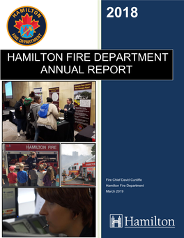 Hamilton Fire Department Annual Report