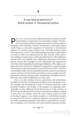 'A New Kind of Patriotism'?1 British Women in International Politics