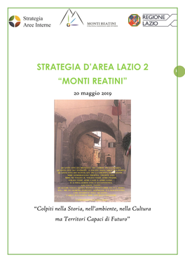 Strategia D'area Lazio 2 “Monti Reatini”