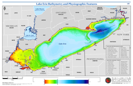 Lake Erie Bathymetry and Physiographic Features LE5 HAMILTON- NIAGARA Lake Huron WENTWORTH St