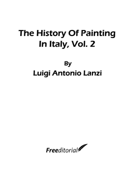 The History of Painting in Italy, Vol. 2