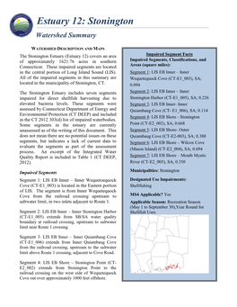 Estuary 12: Stonington