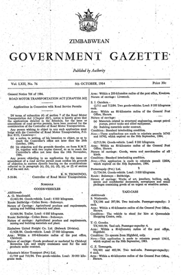 Government Gazette