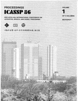 Proceedings ICASSP'86. IEEE-IECJ-ASJ International Conference on Acoustics, Speech, and Signal Processing [Front Matter]