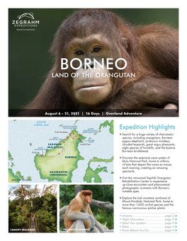 Borneo Land of the Orangutan