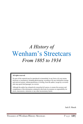 Wenham Street Railway