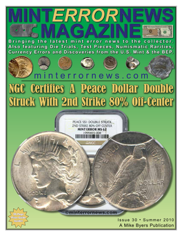 NGC Certifies a Peace Dollar Double Struck with 2Nd Strike 80% Off-Center