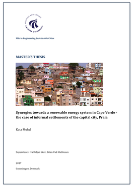 Synergies Towards a Renewable Energy System in Cape Verde - the Case of Informal Settlements of the Capital City, Praia