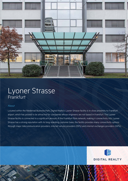 Lyoner Strasse Brochure