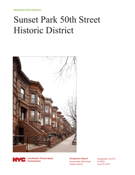 Sunset Park 50Th Street Historic District