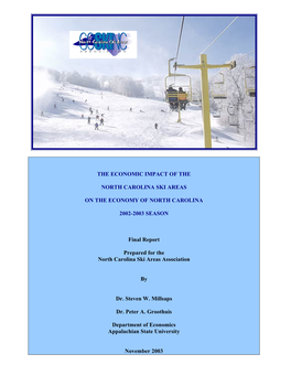 The Economic Impact of the North Carolina Ski Areas On