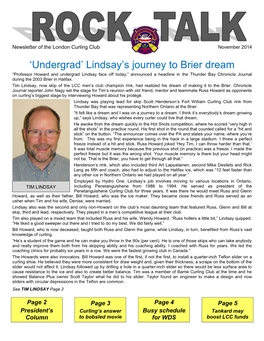 'Undergrad' Lindsay's Journey to Brier Dream