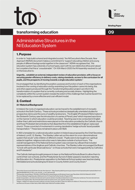 Administrative Structures in the NI Education System 09