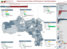 Ethiopia Emergency Shelter and NFI Response Vs Gap