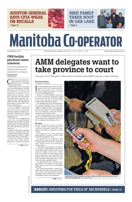 Amm Delegates Want to Take Province to Court