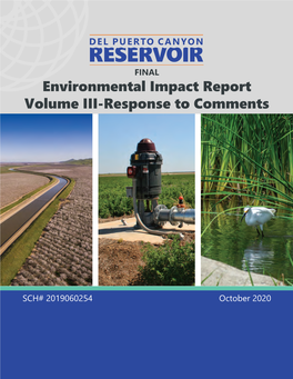 FINAL Environmental Impact Report Volume III-Response to Comments