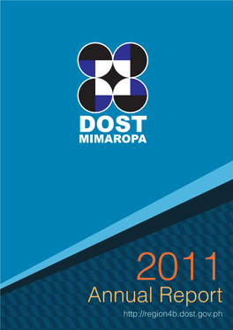 DOST-MIMAROPA 2011 Annual Report DOST MIMAROPA