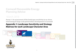 Cornwall Renewable Energy Planning Advice March 2016