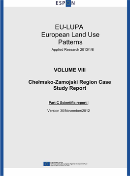 Scientific Report, Case Study Chełmsko-Zamojski Region