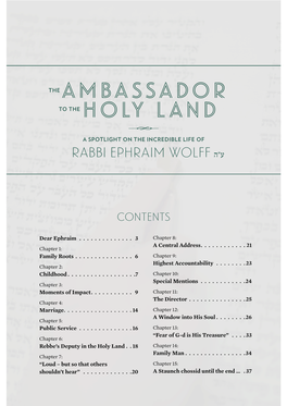 Ambassador Holy Land