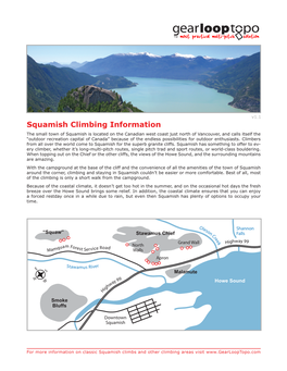 Squamish Climbing Information