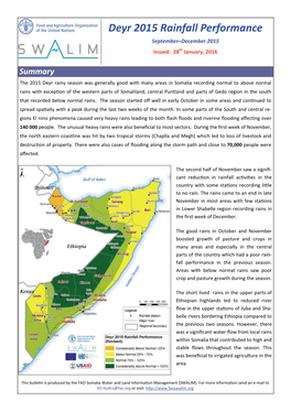 Deyr 2015 Rainfall Perfomance.Pdf