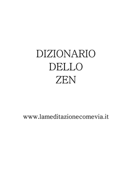 Dizionario Dello