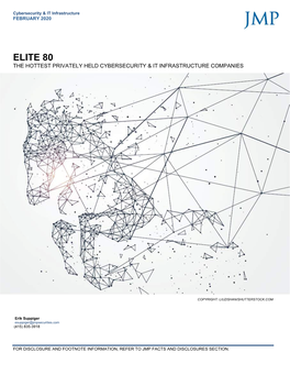 Elite 80 the Hottest Privately Held Cybersecurity & It Infrastructure Companies