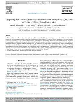 Integrating Bricks with Clicks: Retailer-Level and Channel-Level Outcomes