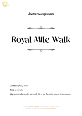 Royal Mile Walk