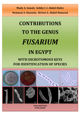 Fusarium in Egypt with Dichotomous Keys for Identification of Species