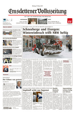 Schneeberge Und Eisregen: Wintereinbruch Trifft NRW Heftig