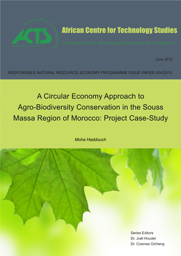 African Centre for Technology Studies a Circular Economy Approach To