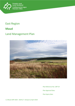 East Region Maud Land Management Plan