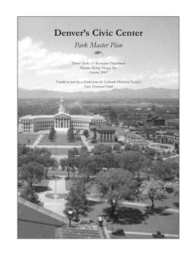 Denver's Civic Center Park Master Plan