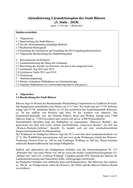 Lärmaktionplans Findet Der § 47D Des Bundes-Immissionsschutz- Gesetzes (Bimschg) Anwendung