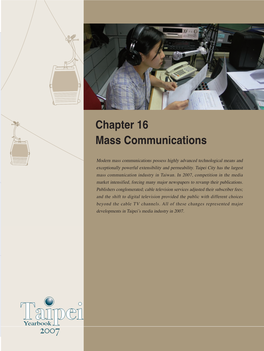 Chapter 16 Mass Communications