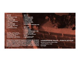 Widespread Panic – Porch Songs High by Daniel Hutchens, Wet Trombone Music/Bmi