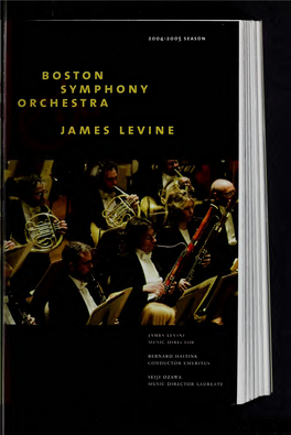 Boston Symphony Orchestra Concert Programs, Season 124, 2004-2005