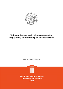 Volcanic Hazard and Risk Assessment at Reykjanes, Vulnerability of Infrastructure