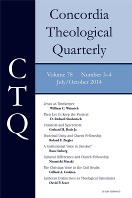 Volume 78:3–4 July/October 2014